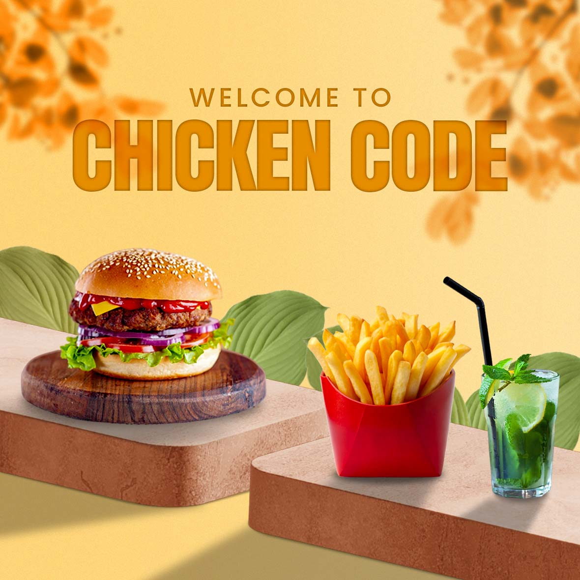 Chicken Code restaurant food and dining promotional image